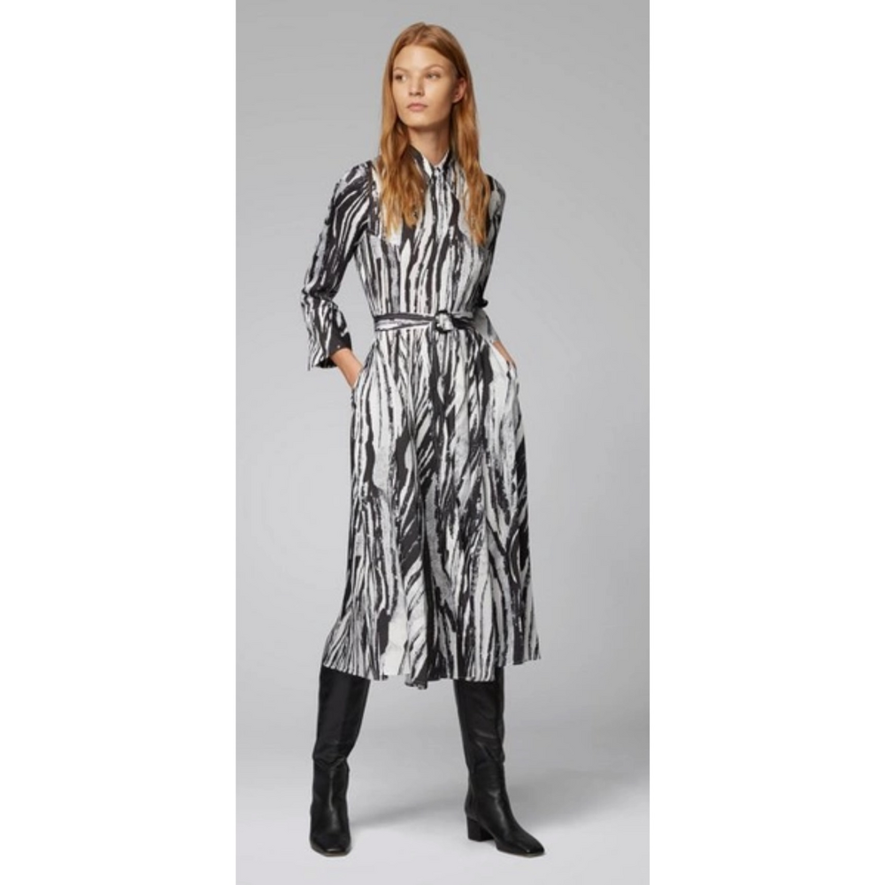 Hugo Boss NWT Danimala Zebra Printed Dress